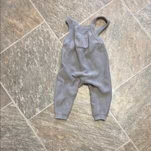 Quincy Mae Light Gray Kids Overalls